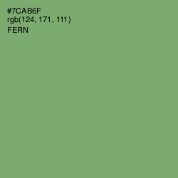 #7CAB6F - Fern Color Image