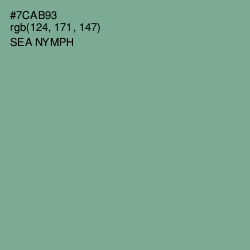 #7CAB93 - Sea Nymph Color Image