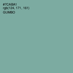 #7CABA1 - Gumbo Color Image