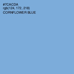 #7CACDA - Cornflower Blue Color Image