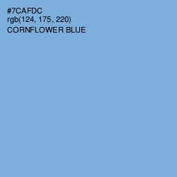 #7CAFDC - Cornflower Blue Color Image