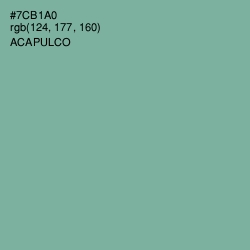 #7CB1A0 - Acapulco Color Image