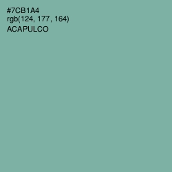 #7CB1A4 - Acapulco Color Image