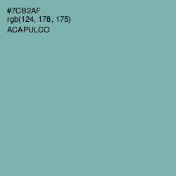 #7CB2AF - Acapulco Color Image