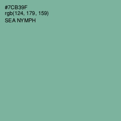 #7CB39F - Sea Nymph Color Image