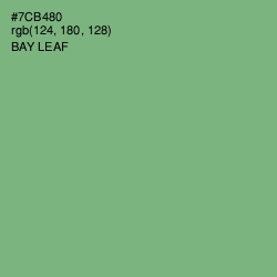 #7CB480 - Bay Leaf Color Image