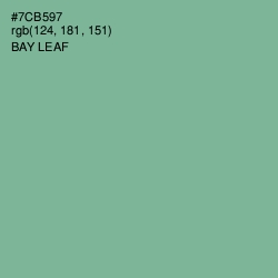 #7CB597 - Bay Leaf Color Image