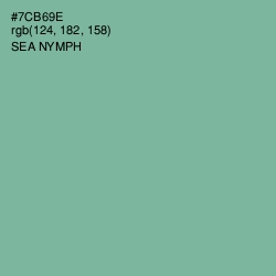 #7CB69E - Sea Nymph Color Image