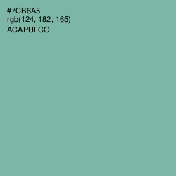 #7CB6A5 - Acapulco Color Image