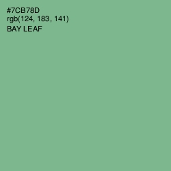 #7CB78D - Bay Leaf Color Image