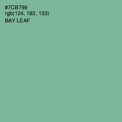 #7CB799 - Bay Leaf Color Image