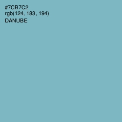 #7CB7C2 - Danube Color Image