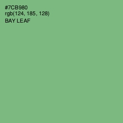 #7CB980 - Bay Leaf Color Image