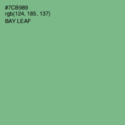 #7CB989 - Bay Leaf Color Image