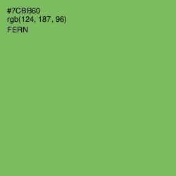 #7CBB60 - Fern Color Image