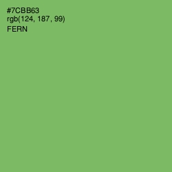 #7CBB63 - Fern Color Image