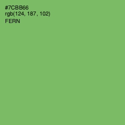 #7CBB66 - Fern Color Image