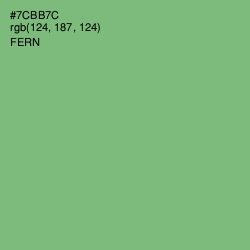 #7CBB7C - Fern Color Image