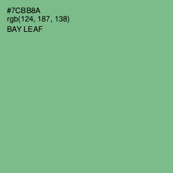 #7CBB8A - Bay Leaf Color Image