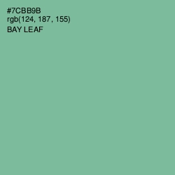 #7CBB9B - Bay Leaf Color Image