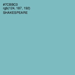 #7CBBC0 - Shakespeare Color Image