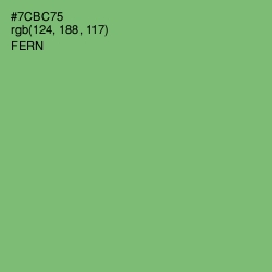 #7CBC75 - Fern Color Image