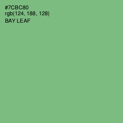 #7CBC80 - Bay Leaf Color Image
