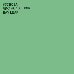 #7CBC8A - Bay Leaf Color Image