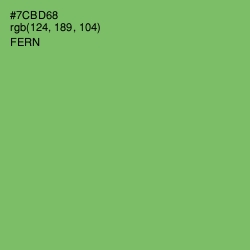 #7CBD68 - Fern Color Image