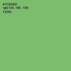 #7CBD6D - Fern Color Image