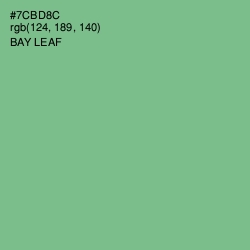 #7CBD8C - Bay Leaf Color Image