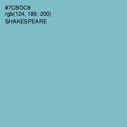 #7CBDC8 - Shakespeare Color Image
