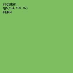 #7CBE61 - Fern Color Image