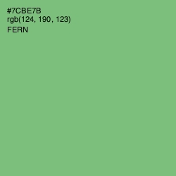 #7CBE7B - Fern Color Image