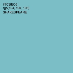 #7CBEC6 - Shakespeare Color Image