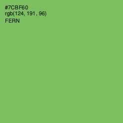 #7CBF60 - Fern Color Image