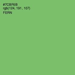 #7CBF6B - Fern Color Image