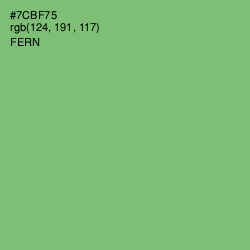 #7CBF75 - Fern Color Image