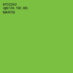 #7CC042 - Mantis Color Image