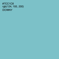 #7CC1C8 - Downy Color Image