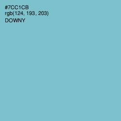 #7CC1CB - Downy Color Image