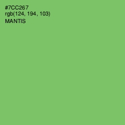 #7CC267 - Mantis Color Image