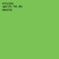 #7CC356 - Mantis Color Image