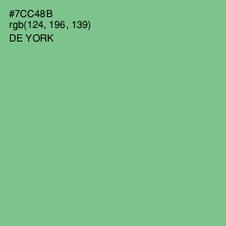 #7CC48B - De York Color Image