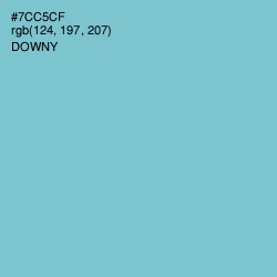 #7CC5CF - Downy Color Image
