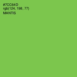 #7CC64D - Mantis Color Image