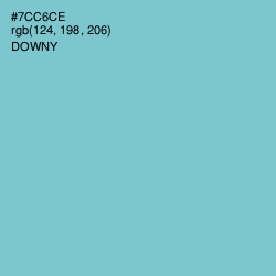 #7CC6CE - Downy Color Image