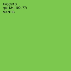 #7CC74D - Mantis Color Image