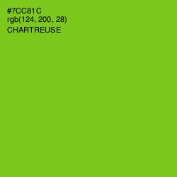 #7CC81C - Chartreuse Color Image