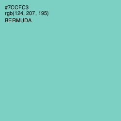 #7CCFC3 - Bermuda Color Image